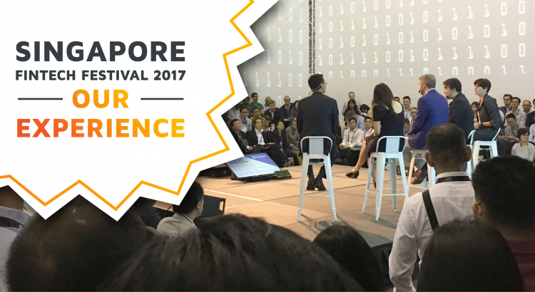 One of the stages of the Singapore Fintech Festival 2017.