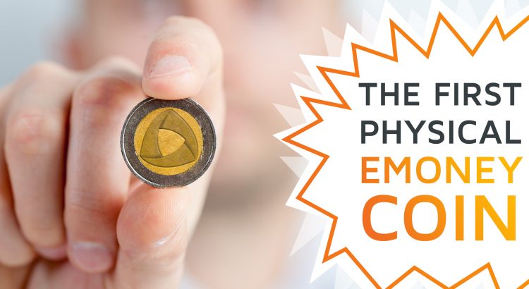A symbolic picture of a hand holding a coin with the trimplement logo in a camera's lense, announcing the TrimpleCoin, trimplement's April's Fools Day joke.
