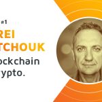 Portrait of Andrei Martchouk, interview partner of the first finquiry episode, talking about blockchain and cryptocurrencies.