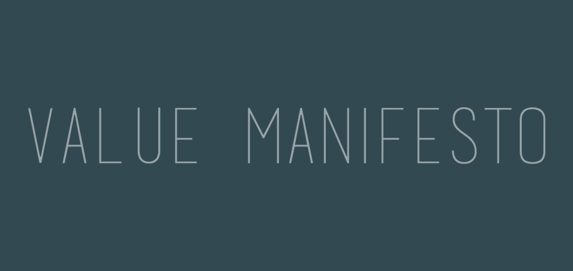 A larger picture of the Value Manifesto logo.